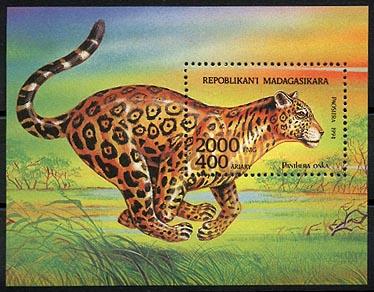 MADAGASCAR, PANTHERA, SOUVENIR SHEET NEVER HINGED