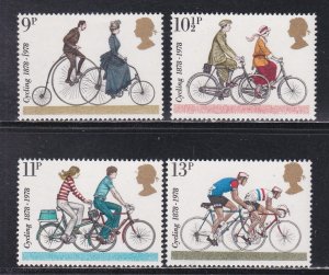 Great Britain# 843-848, Cycling, Touring Club Centennial, Mint NH, 1/2 Cat.