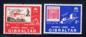 Gibraltar 238-39 Hinged 1970 set