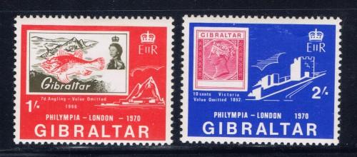 Gibraltar 238-39 Hinged 1970 set