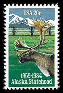 PCBstamps   US #2066 20c Alaska Statehood, MNH, (22)