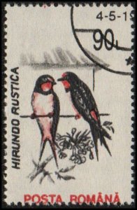 Romania 3819 - Cto - 90L Barn Swallow (1993)