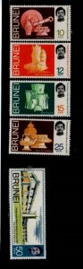 BRUNEI #171-175 1972 OPENING OF THE BRUNEI MUSEUM MINT VF NH O.G