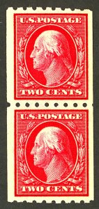 U.S. #391 MINT PAIR OG NH