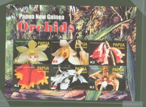 Papua New Guinea #1124  Souvenir Sheet (Flora)