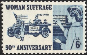 SC#1406 6¢ U.S. Womens Suffrage, 50th Anniversary (1970) MNH