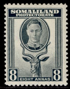 SOMALILAND PROTECTORATE GVI SG111, 8a grey, M MINT. 