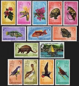 Grenada 528-541, MNH. Mi 555-568. INDEPENDENCE 02.07.1974. Animals, Birds, Yacht