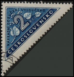 Czechoslovakia EX3 - Cto - 2k Linden Leaves / Buds (1946) (cv $1.00)