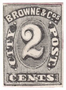 (I.B) US Local Post : Browne & Co's City Post 2c