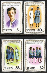 St. Kitts Sc #82-85 MNH