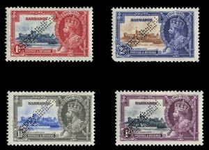 Barbados #186-189S (SG 241-244s) Cat£140, 1935 Silver Jubilee, set of four, ...