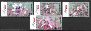 Singapore 1894-97 Orchids set MNH (lib)