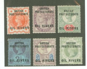 Niger Coast Protectorate (Oil Rivers Protectorate) #1-6 Unused Single (Complete Set)