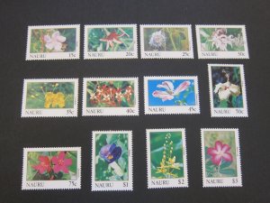 Nauru 1991 Sc 380-392 Flower set MNH