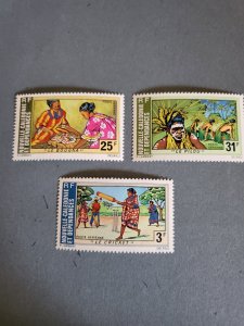 Stamps New Caledonia Scott #C122-4 never hinged