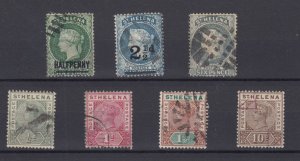 St Helena QV Collection Of 7 Values Fine Used BP8794