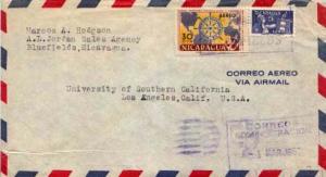 Nicaragua, Airmail, Maps