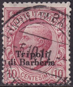 Italian Offices Tripoli 1909 Sc 5 used