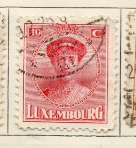 Luxemburg 1921 Early Issue Fine Used 30c. NW-191782