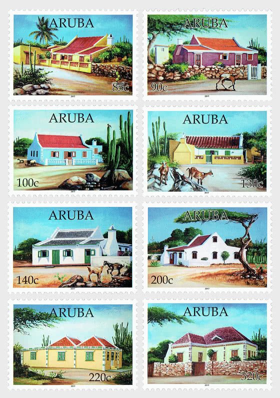 Aruba 2017 MNH Stamps Architecture Traditional Houses
