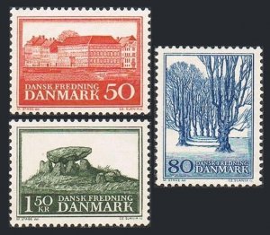 Denmark 426-428,MNH.Mi 442-443,448. Poorhouse,Copenhagen;Holte Allee,Dolmen,1966