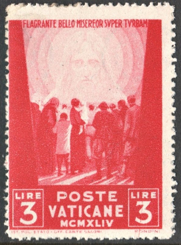 Vatican City SC#100 3£ Picture Of Jesus (1945) *MNH