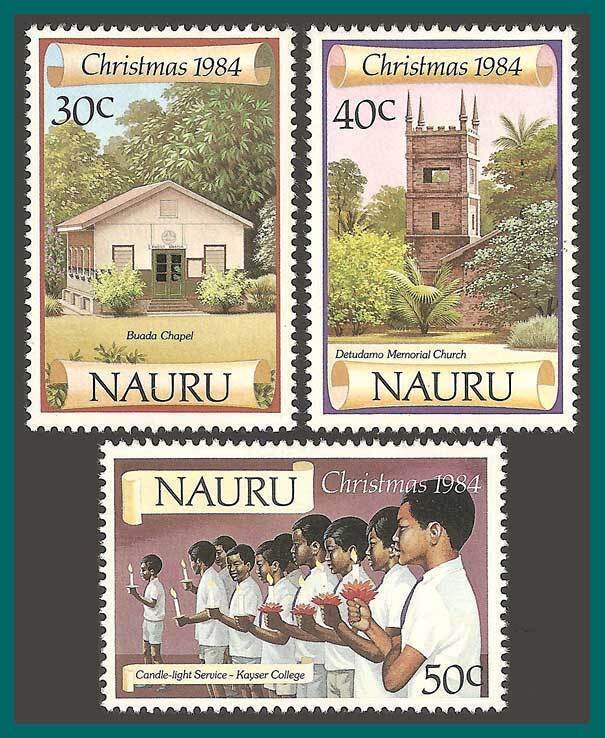 Nauru 1984 Christmas, MNH  300-302,SG315-SG317