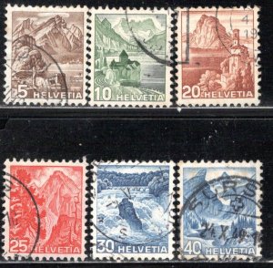 Switzerland Scott # 316 - 321, used