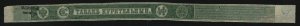 rt24 Russia tobacco revenue strip, 19th century, 2-1/4 kopecks green full strip