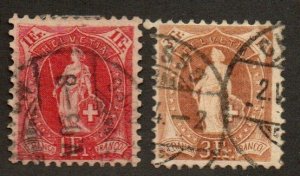 Switzerland 97 & 88a Used