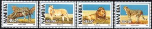 Namibia - 1998 Large Wild Cats Set MNH** SG 782-785