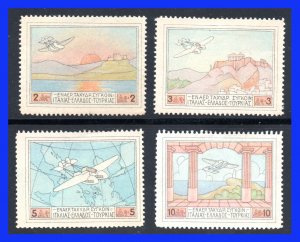 1926 - Grecia - Scott nº C 1 - C 4 - MLH - GR- 17