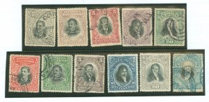 Ecuador #137-141/145-150 Used Single