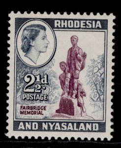 RHODESIA & NYASALAND QEII SG21, 2½d purple & grey-blue, NH MINT.