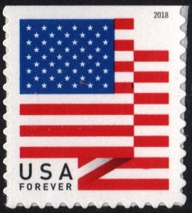 SC#5262 (50¢) U.S. Flag Booklet Single: APU (2018) SA