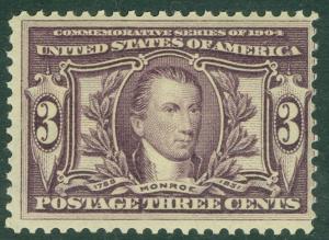 EDW1949SELL : USA 1904 Scott #325 Mint Original Gum Hinged. Catalog $70.00.