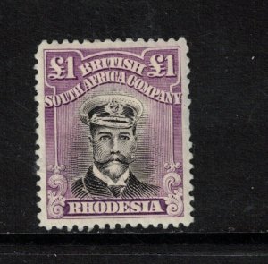 Rhodesia #138 (SG #278) Very Fine Mint Original Gum Lightly Hinged Variety