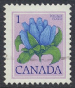 Canada  SC# 705  Used  Flowers perf 12½ x 12   see  details & scans