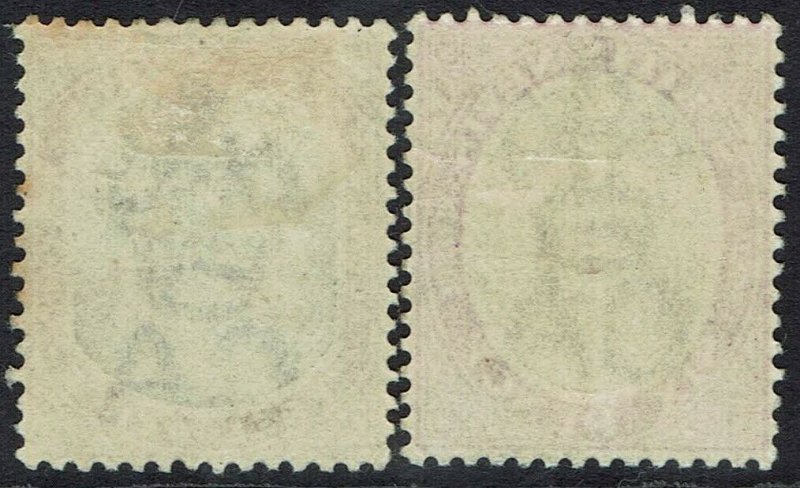ST KITTS NEVIS 1903 COLUMBUS 3D AND 6D WMK CROWN CA 