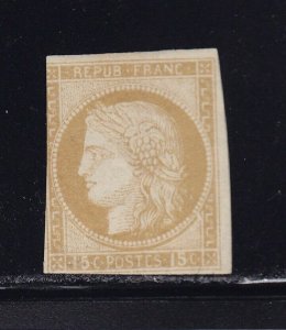 French Colonies Scott # 21 F-VF OG mint hinged nice color scv $ 525  see pic !