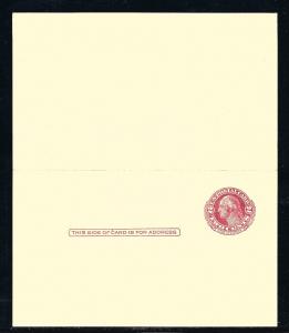 UY13, UNFOLDED, P. O. FRESH REPLY CARD, UNUSED, SHIP $1.00