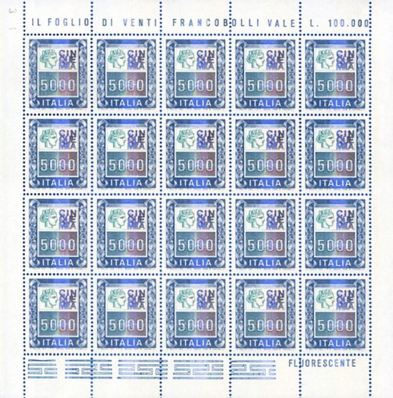 1978-79 High Values. 5 mini sheets.