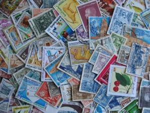 TUNISIA elusive mixture (duplicates, mixed condition) of 100 check them out!