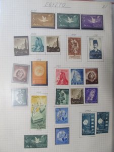 Egypt Stamps 1957-1958 MNH**MH* and Used LR105P21-