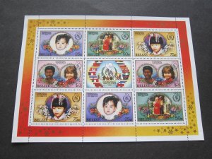 Belize 1986 Sc 838-841 Children MNH