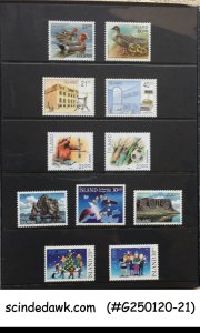 ICELAND - 1990 SPECIAL PRESENTATION FOLDER ( 21 STAMPS & 1-M/S MNH )