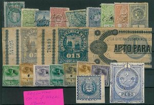 37391  - ARGENTINA - lot of FISCAL REVENUE STAMPS - NICE!