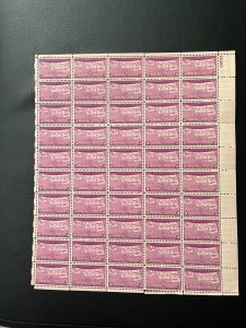 SCOTT#858, 3C STAMP FOUR STATES-STATEHOOD SHEET OF 50 MNH, 3 stamp separation