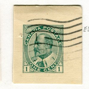 CANADA; 1900s early Ed VII fine used POSTAL STATIONARY PIECE